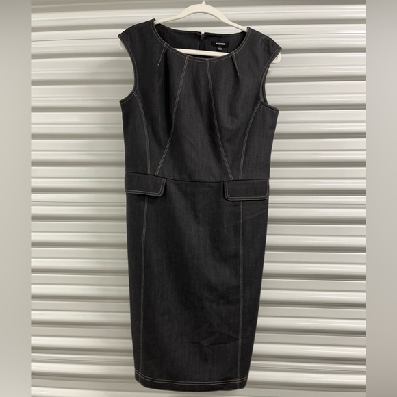 Premise Black Sleeveless Sheath Midi Dress Size 8 - Picture 1 of 5